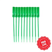 Lacre para Rebran Malote Numerado PP Verde Escada 16cm Com 100UN