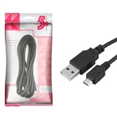 Cabo 5+ USB 20micro USB V8 Preto 018-1409 1 UN