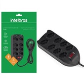 Filtro de Linha Intelbras 8 Tom Bivolt 1,5m Preto 1 UN
