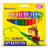 Gizão de Cera 12 Cores Acrilex