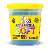 Massa de Modelar Soft Azul 150g 1 UN Acrilex