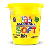 Massa de Modelar Soft Amarela 500g 1 UN Acrilex