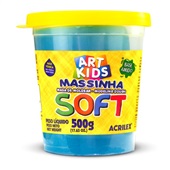 Massa de Modelar Soft Azul 500g 1 UN Acrilex