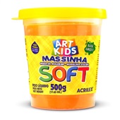 Massa de Modelar Soft Laranja 500g 1 UN Acrilex