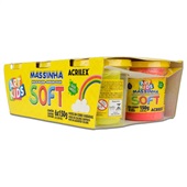 Massa de Modelar Acrilex Soft Abelhinhas 150g 6 UN