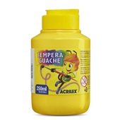 Tinta Guache Amarela 250ml 1 UN Acrilex