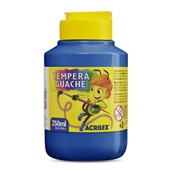 Tinta Guache Azul 250ml 1 UN Acrilex