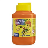 Tinta Guache Laranja 250ml 1 UN Acrilex