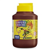 Tinta Guache Marrom 250ml 1 UN Acrilex