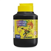 Tinta Guache Preta 250ml 1 UN Acrilex