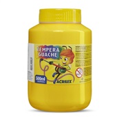 Tinta Guache Amarela 500ml 1 UN Acrilex