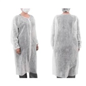 Avental Descartável Kali Desc TNT Branco PCT 10 UN