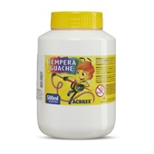 Tinta Guache Branca 500ml 1 UN Acrilex