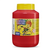 Tinta Guache Vermelho 500ml 1 UN Acrilex