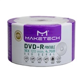DVD-R Maketech 16x 4.7GB 120 Minutos Printable 50 UN