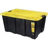 Caixa Organizadora Ordene Ultra Reforçada 100L Preta e Amarelo 1 UN