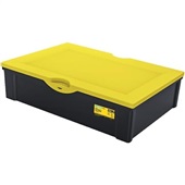 Caixa Organizadora Ordene Ultra Reforçada 29L Preta e Amarelo 1 UN