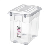 Caixa Organizadora Sanremo Top Alta 26,5L Transparente 1 UN