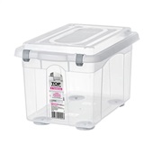 Caixa Organizadora Sanremo Top Alta 16,7L Transparente 1 UN