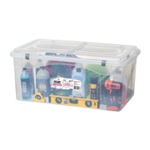 Caixa Organizadora Sanremo Top Baixa 105L Transparente 1 UN