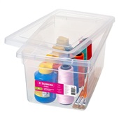 Caixa Organizadora Sanremo Multiuso Max Baixa 8L Transparente 1 UN