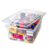 Caixa Organizadora Sanremo Max Baixa 20L Transparente 1 UN