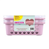 Cesta de Plastico Sanremo Moolti CJ 1,6ml L4P3 19,8X19X8,2CM Rosa 1 UN