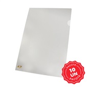 Pasta em L A4 220x310mm Cristal 10 UN ACP