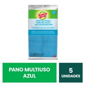 Pano Scotch Brite Multiuso 58x33cm Azul PCT 5 UN