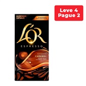 Leve 4 Pague 2 - Cápsula de Café L'Or Espresso Caramelo 5,2g Cada CX 1