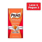 Leve 4 Pague 2 - Cápsula de Café Pilão Espresso 07 5,2g Cada CX 10 UN
