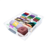 Caixa Organizadora Dello Multiuso com 5 Divisórias 2073H Cristal 1 UN