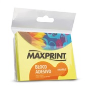 Bloco de Notas Adesivo Maxprint 76x102mm Amarelo 100 FL