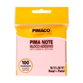 Bloco de Notas Adesivo Pimaco 76x76mm Pima Note Rosa 100 FL