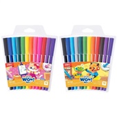 Canetinha Hidrográfica Deli Lavável 1 PCT com 12 Cores