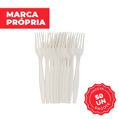 Garfo Descartável Gimba para Sobremesa Bioplast PCT C/50 UN