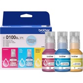 Kit Garrafas de Tinta Brother BTD1003PK Colorida 3 UN