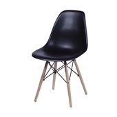 Cadeira OR Design Eames em Polipropileno Base Madeira Preta OR-1102BPR