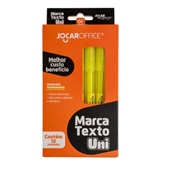 Pincel Marca Texto Jocar Amarelo CX 12 UN