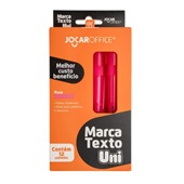 Pincel Marca Texto Jocar Rosa CX C/12 UN