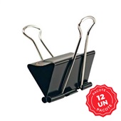 Prendedor de Papel ACC Preto 25mm CX C/12