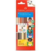 Lápis de Cor Faber Castell Caras & Cores 12 Cores 1 UN