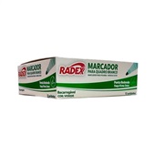Pincel Quadro Branco Radex Recarregavel Traço 3.0mm Verde CX C/12 UN