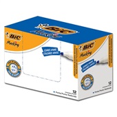 Pincel Marcador Quadro Branco Recarregável Azul CX C/12 UN