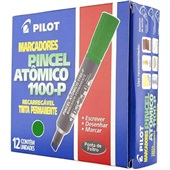 Pincel Marcador Pilot Permanente Ponta Chanfrada Recarregável 1100-P V