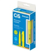 Pincel Marca Texto Cis Lumini Amarelo CX 12 UN