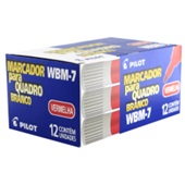 Pincel Quadro Branco Pilot WBM-7 Ponta Redonda 4,0mm Recarregável Verm