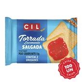 Torrada Salgada Cil 2X2 15g CX C/100 UN
