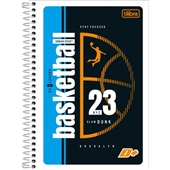 Caderno 1/4 Tilibra Espiral Capa Flexível D+ Masculino A 96 FL 1 UN