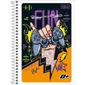 Caderno 1/4 Tilibra Espiral Capa Flexível D+ Masculino C 96 FL 1 UN
